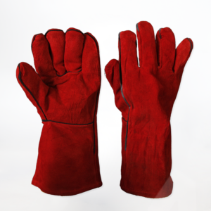 Red Long Welding Gloves