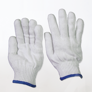 Cotton Yarn Glove | Blue Strip