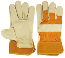 Light Colored Short Welding Gloves