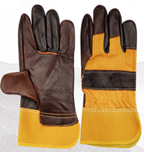 Dark Colored Short Welding Gloves