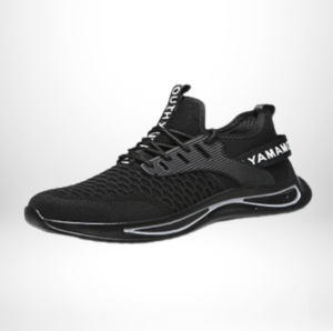 Black Flying Woven Vamp Shoes